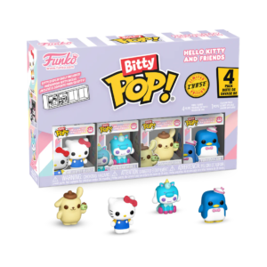 Φιγούρες Funko Bitty Pop! 4-Pack: Disney – Hello Kitty and Friends Sanrio - Cinnamoroll Unicorn, Pompompurin & Chase