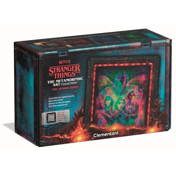 Stranger Things Metamorphic Art Collection Jigsaw Puzzle with Light-Up Effect The Upside (520 pieces)