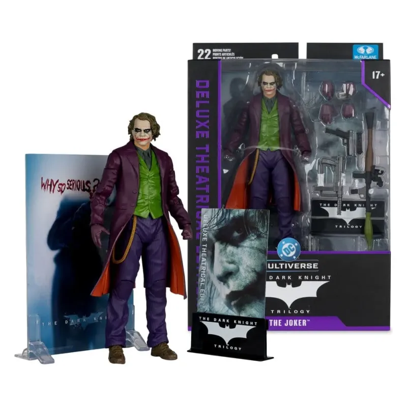 DC Multiverse Action Figure: Deluxe Theatrical Edition - The Dark Knight - Joker