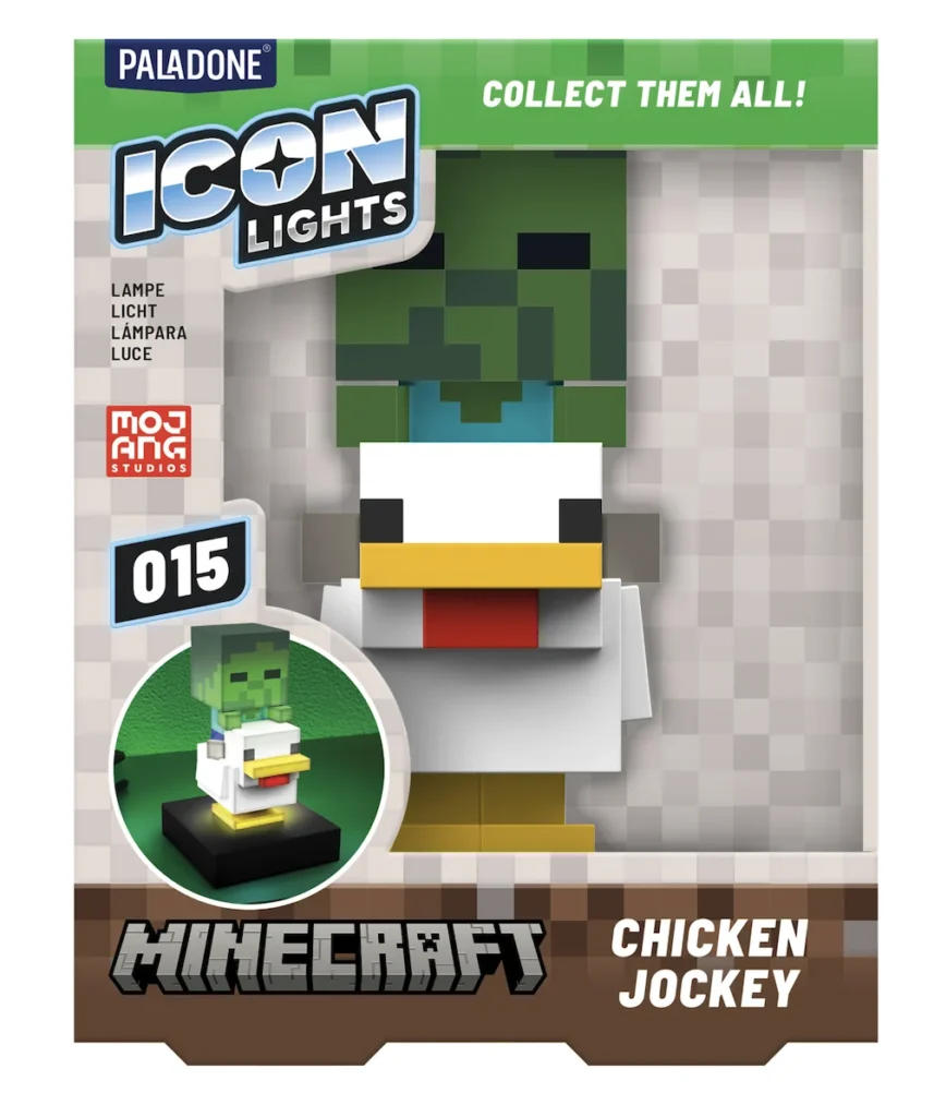 Paladone Icons: Minecraft - Chicken Jockey Φωτιστικό 11 cm
