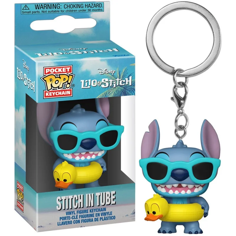Funko Pocket Pop! Keychain:DISNEY - Lilo & Stitch-Stitch in Tube