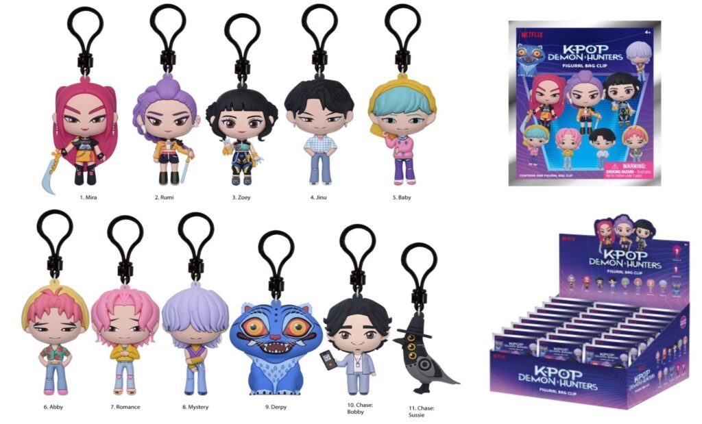 3D Figural Foam Bag Clip K-Pop Demon Hunters - Series 1 Μπρελόκ (Τυχαίο Περιεχόμενο)