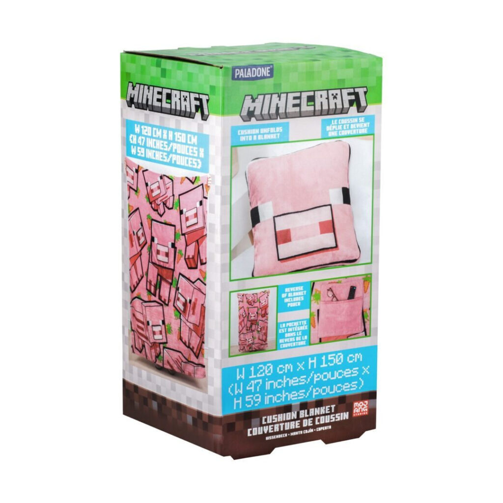 Paladone: Minecraft - Pig Cushion Blanket