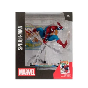McFarlane Toys Marvel Rivals Spider-Man Posed Figure with Scene [Marvel Age #90]