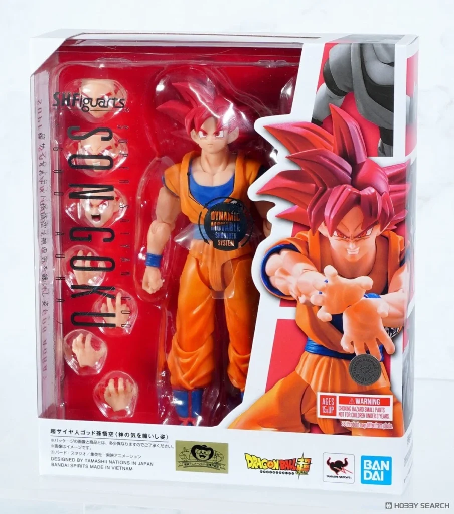S.H. Figuarts:Dragon Ball -Super Saiyan God Son Guko God Aura 15cm
