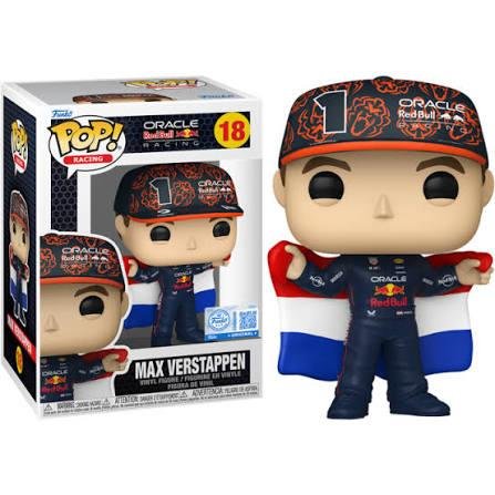 Φιγούρα Funko POP! Formula One:Red Bull Racing: Max Verstappen with Dutch Flag - Exclusive #18